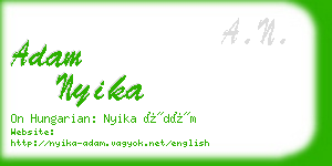 adam nyika business card